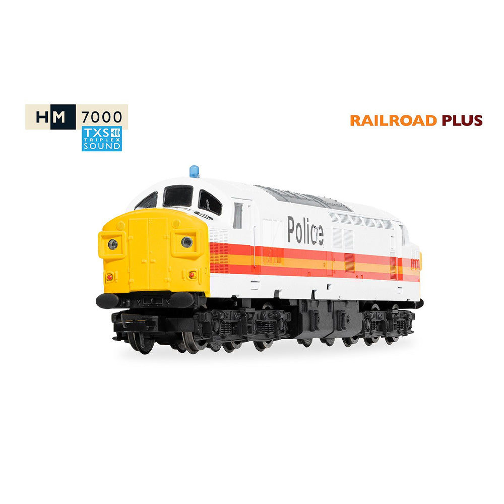 HORNBY RAILROAD - BR - CLASS 37 - 37093 POLICE LIVERY (DCC SOUND FITTED)