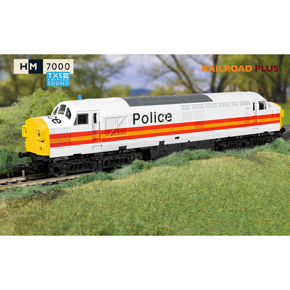HORNBY RAILROAD - BR - CLASS 37 - 37093 POLICE LIVERY (DCC SOUND FITTED)
