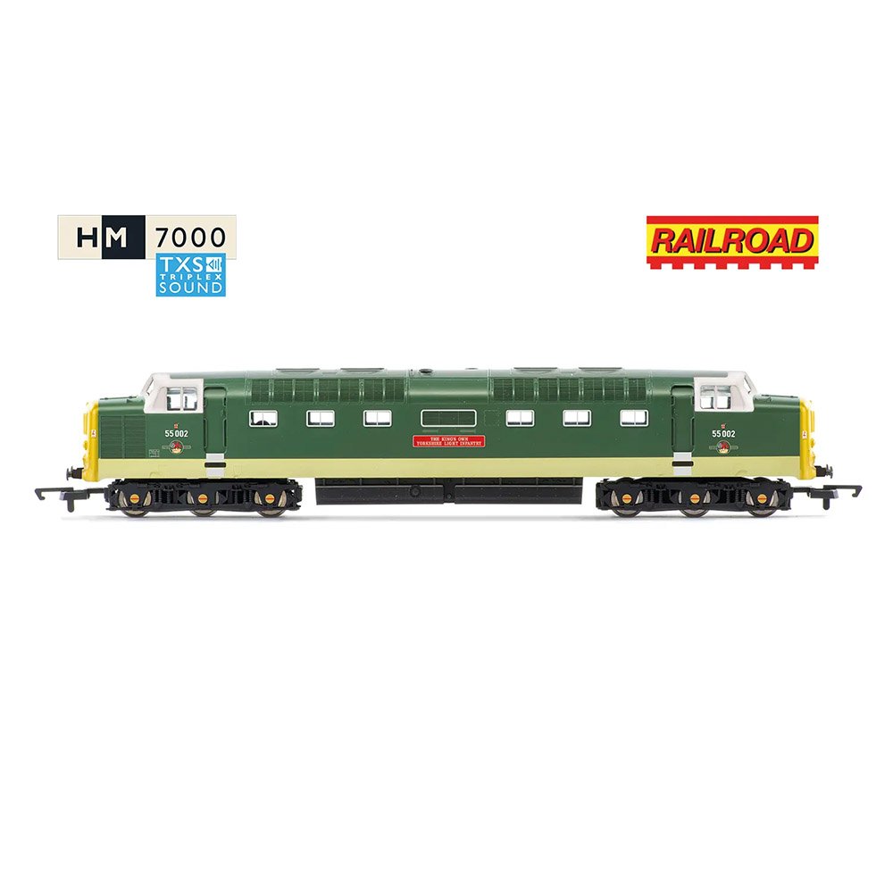 HORNBY RAILROAD WITH SOUND BR CLASS 55 THE KINGS OWN YORKSHIRE LIGHT INFANTRY 55002