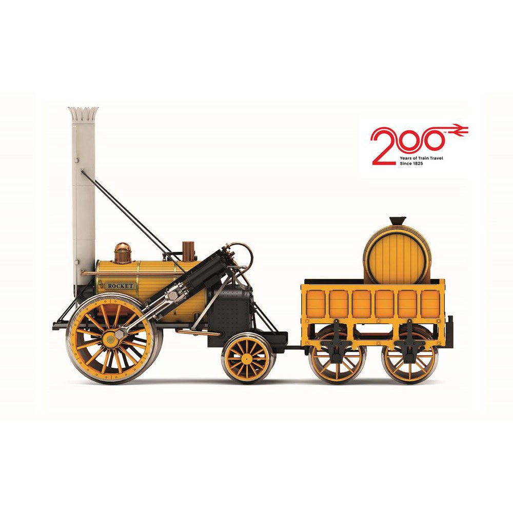 HORNBY BIRTH OF THE RAILWAYS 200TH ANNIVERSARY TRAIN PACK - LOCOMOTION ROCKET LION