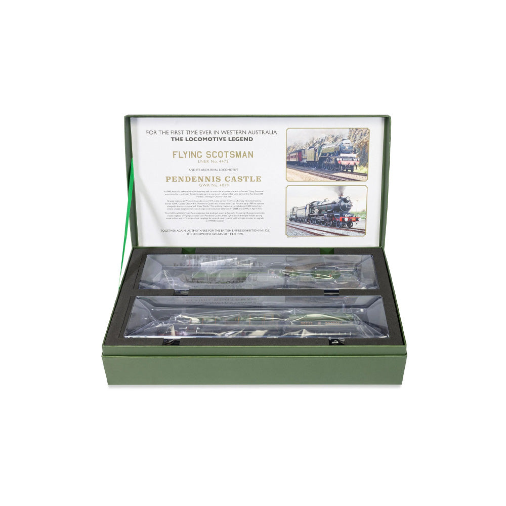 HORNBY 1/76 LNER - FLYING SCOTSMAN & GWR - PENDENNIS CASTLE (AUSTRALIAN TOUR)