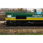 HORNBY 1/76 RAILROAD FREIGHTLINER CLASS 66 - "FREIGHTLINER 60" - 66601 (DCC SOUND FITTED)