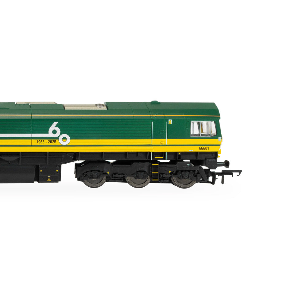 HORNBY 1/76 RAILROAD FREIGHTLINER CLASS 66 - "FREIGHTLINER 60" - 66601
