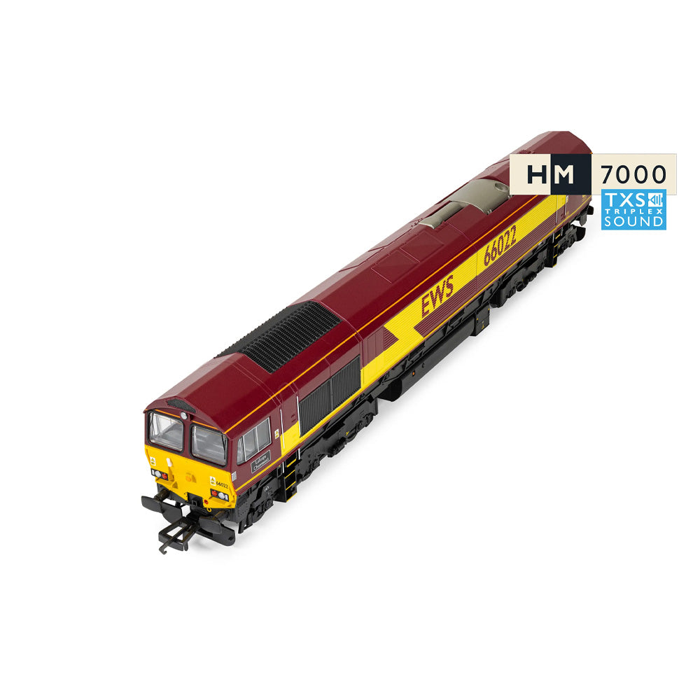 HORNBY 1/76 RAILROAD EWS - CLASS 66 - "LAFARGE CHARNWOOD" 66022 (DCC SOUND FITTED)