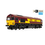 HORNBY 1/76 RAILROAD EWS - CLASS 66 - "LAFARGE CHARNWOOD" 66022 (DCC SOUND FITTED)