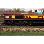 HORNBY 1/76 RAILROAD EWS - CLASS 66 - "LAFARGE CHARNWOOD" 66022 (DCC SOUND FITTED)