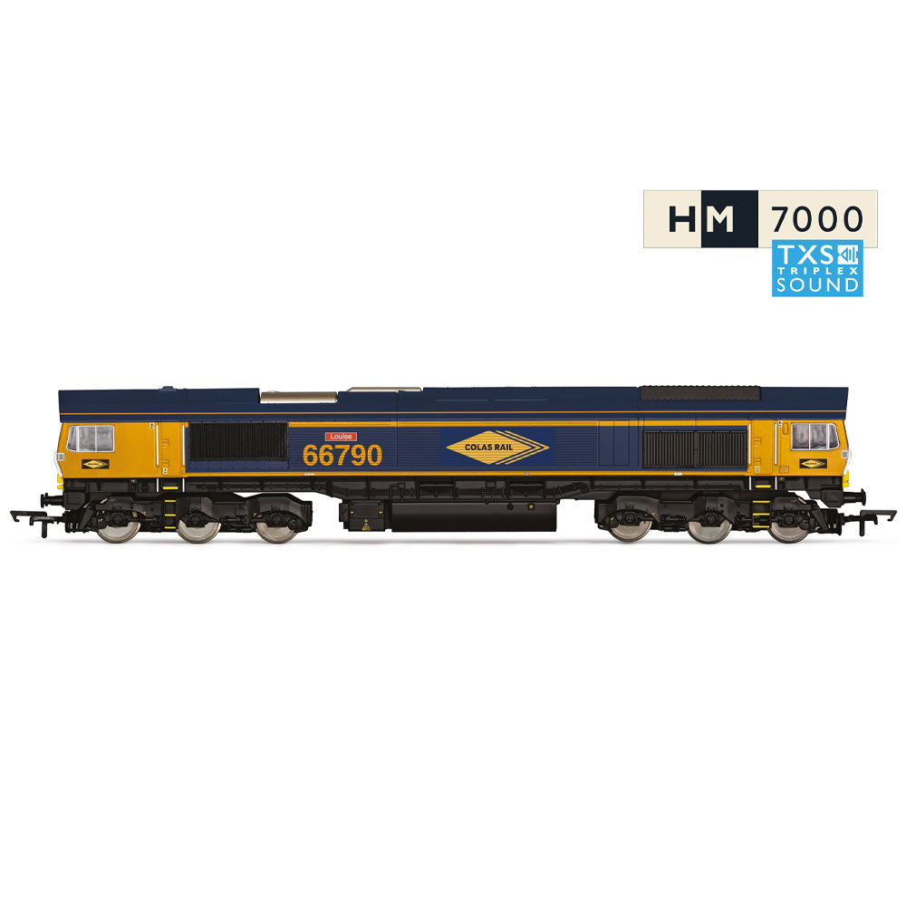 HORNBY 1/76 RAILROAD COLAS - CLASS 66 - "LOUISE 66790" (DCC SOUND FITTED)