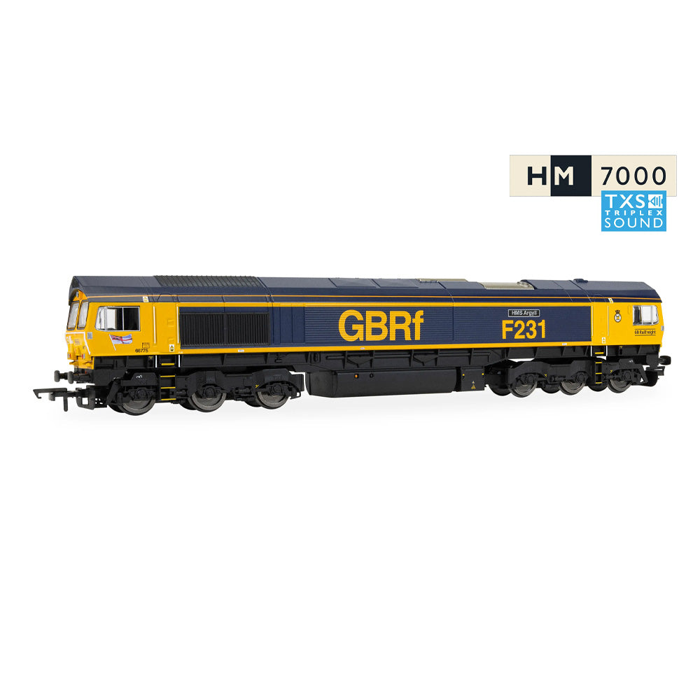HORNBY 1/76 RAILROAD GBRF CLASS 66 HMS ARGYLL 66775 DCC SOUND FITTED