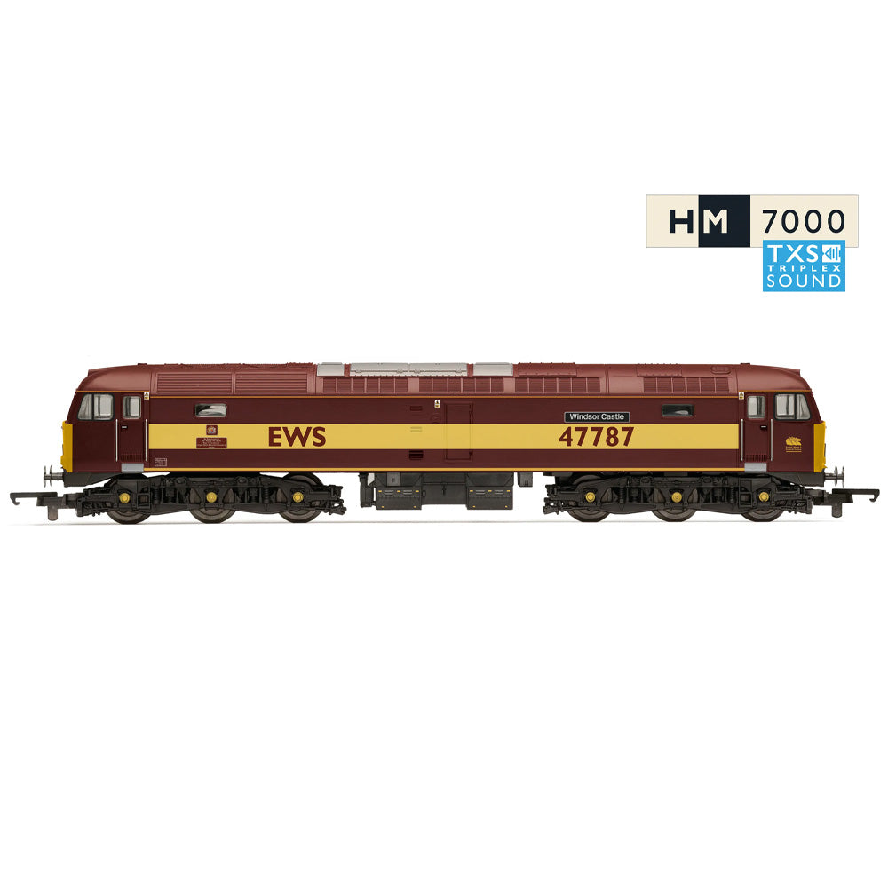 HORNBY 1/76 RAILROAD EWS - CLASS 47 - "WINDSOR CASTLE" 47787 (DCC SOUND FITTED)