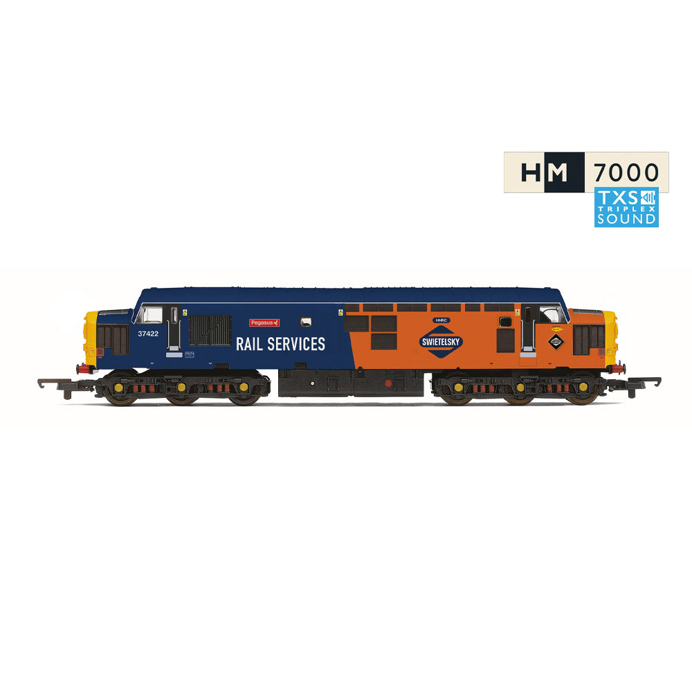 HORNBY 1/76 RAILROAD RAIL SERVICES - CLASS 37 - "PEGASUS" 37422 (DCC SOUND FITTED)