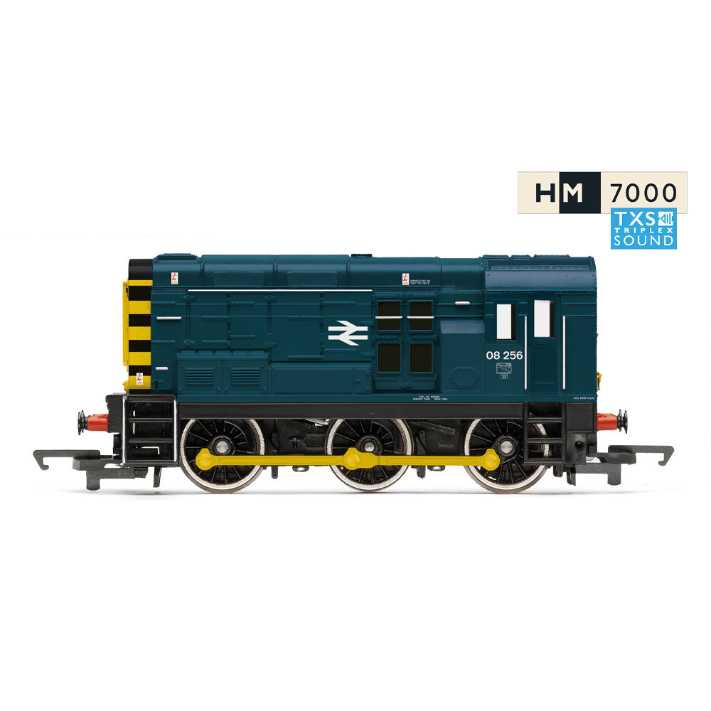 HORNBY 1/76 RAILROAD BR - CLASS 08 - 08256 (DCC SOUND FITTED) ERA 7 - TOPS (1971 - 1986)