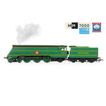 HORNBY 1/76 SR MERCHANT NAVY CLASS CUNARD WHITE STAR LINE 21C4- WITH STEAM GENERATOR AND SOUND