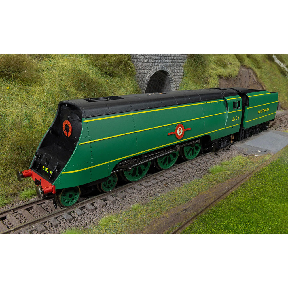 HORNBY 1/76 SR MERCHANT NAVY CLASS CUNARD WHITE STAR LINE 21C4- WITH STEAM GENERATOR AND SOUND