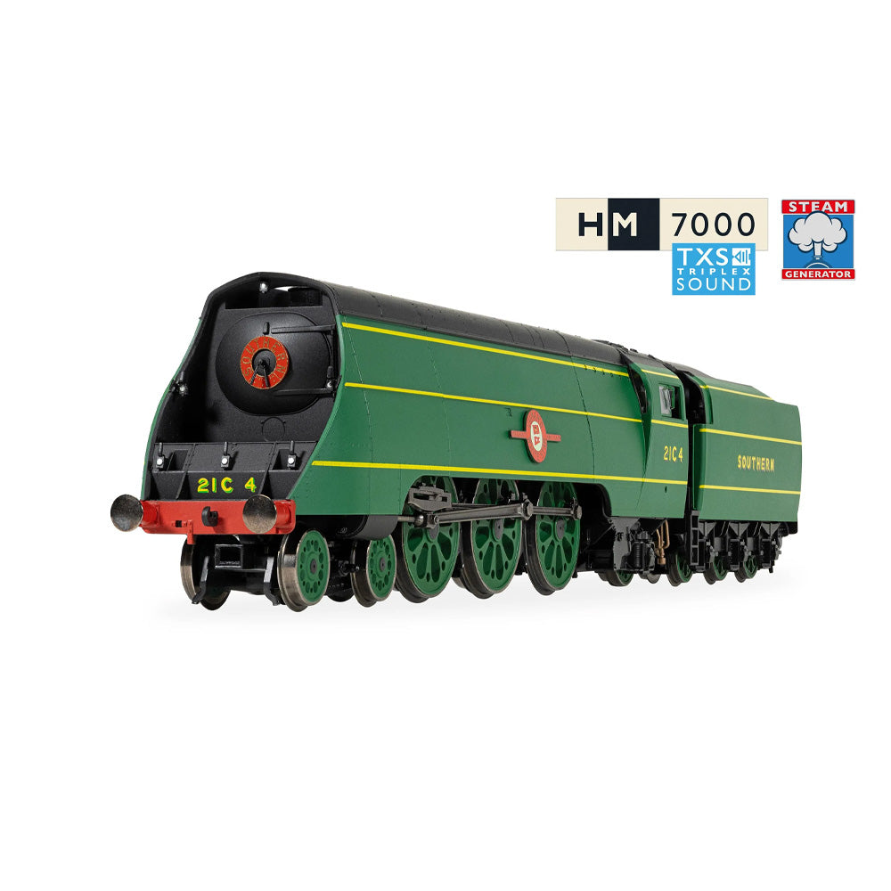 HORNBY 1/76 SR MERCHANT NAVY CLASS CUNARD WHITE STAR LINE 21C4- WITH STEAM GENERATOR AND SOUND