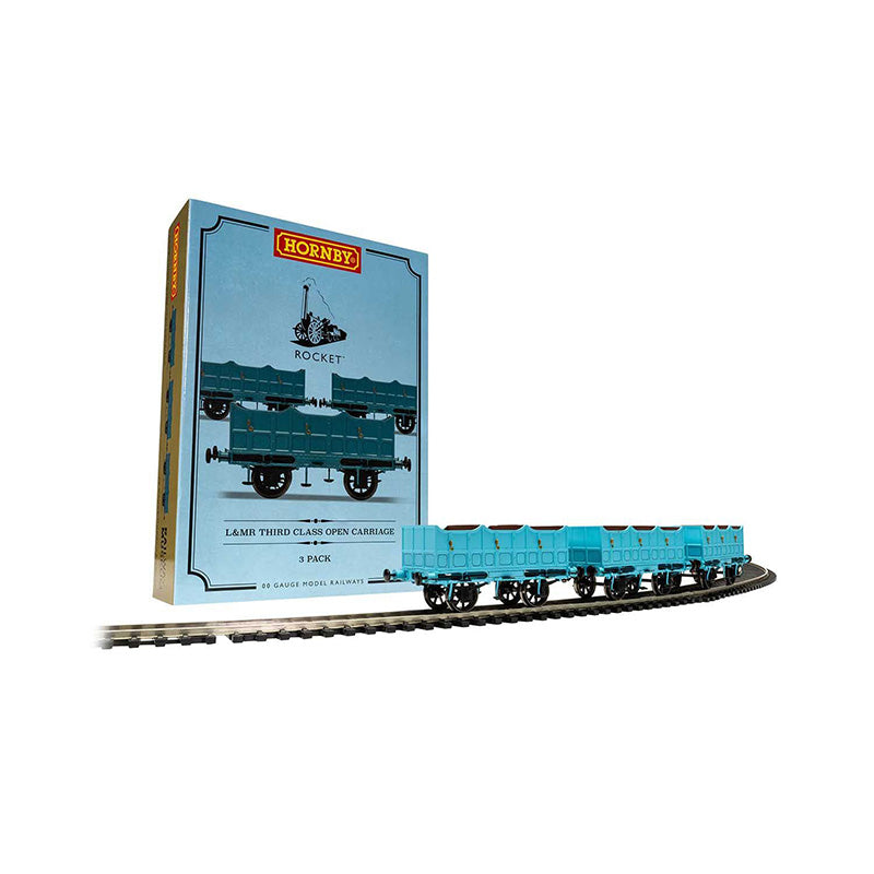 HORNBY L&MR OPEN CARRIAGE PACK - ERA 1