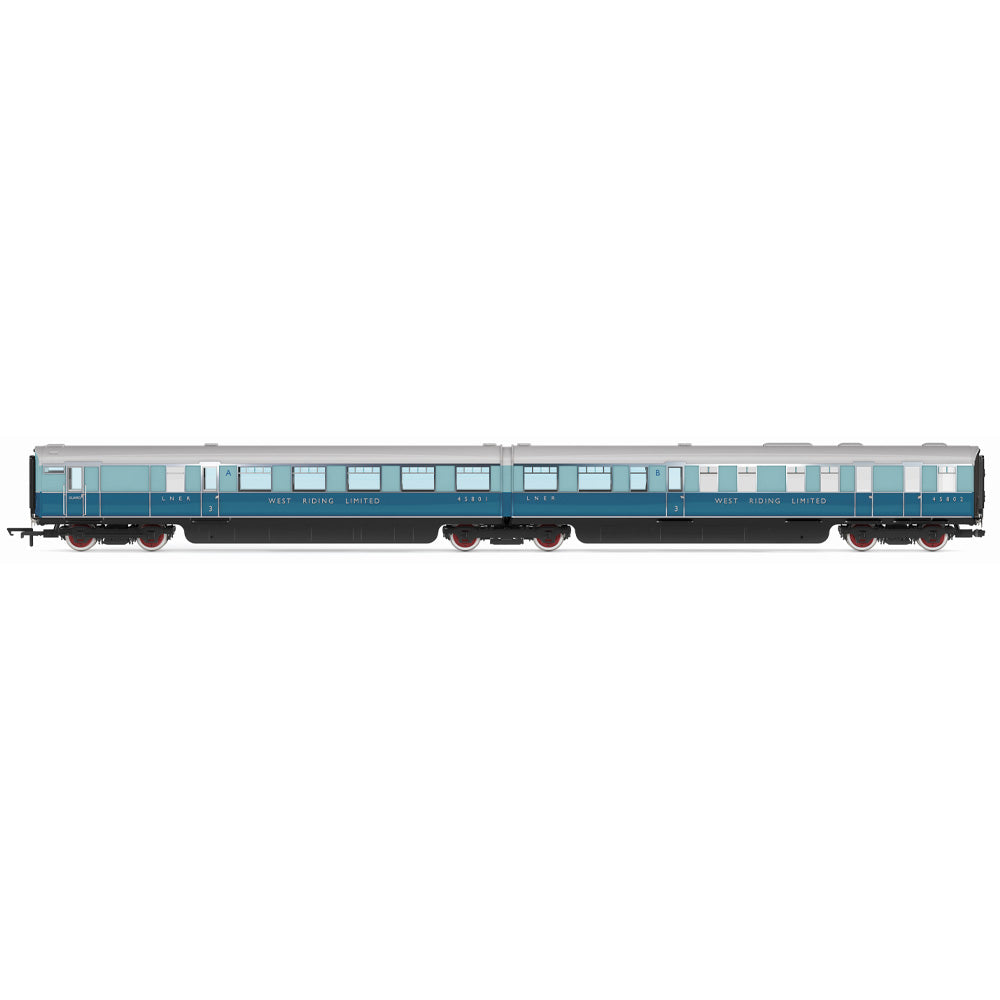 HORNBY 1/76 LNER - "WEST RIDING LIMITED" - BRAKE THIRD & KITCHEN THIRD - COACH PACK