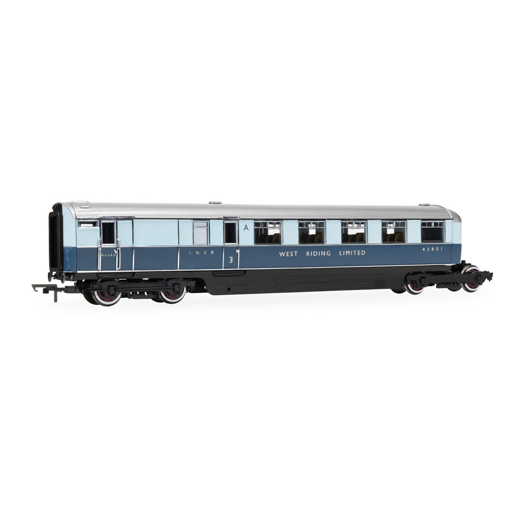 HORNBY 1/76 LNER - "WEST RIDING LIMITED" - BRAKE THIRD & KITCHEN THIRD - COACH PACK