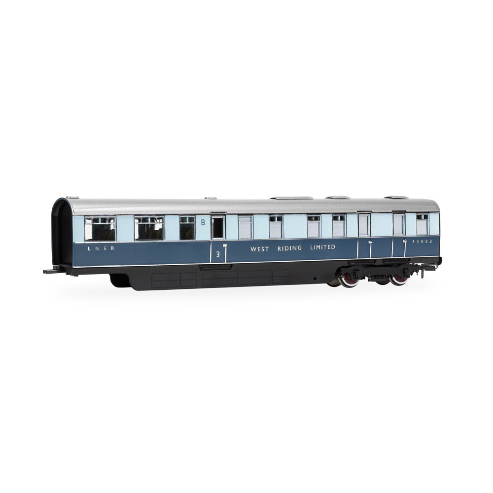 HORNBY 1/76 LNER - "WEST RIDING LIMITED" - BRAKE THIRD & KITCHEN THIRD - COACH PACK