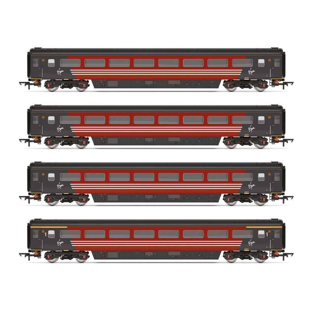 HORNBY 1/76 VIRGIN INTERCITY - MK3 - 4 CAR COACH PACK