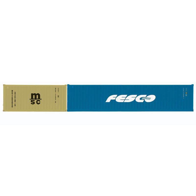 HORNBY MCS & FESCO CONTAINER PACK 1 X 20" AND 1 X 40" CONTAINERS - ERA 11