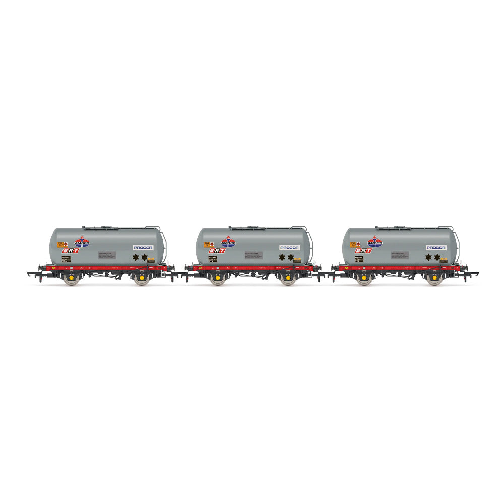 HORNBY 1/76 AMOCO - TTA CLASS A - TANK WAGON TRIPLE PACK