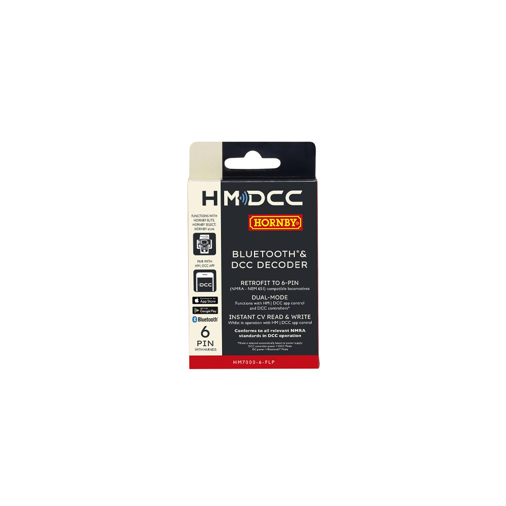 HORNBY HM7000 6 BLE DECODER - 6 PIN WITH FINE WIRE (NO SOUND)