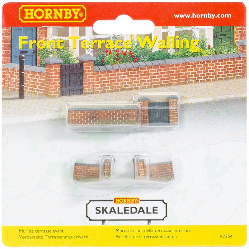 HORNBY FRONT AND LEFT HAND VICTORIAN TERRACE HOUSE GARDEN WALL