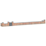 HORNBY FRONT AND LEFT HAND VICTORIAN TERRACE HOUSE GARDEN WALL