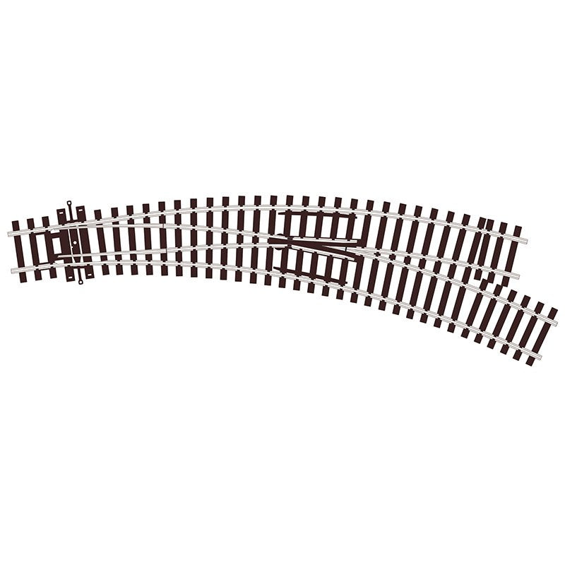 PECO STREAMLINE OO/HO CODE 100 SMALL RADIUS CURVED TURNOUT R/H