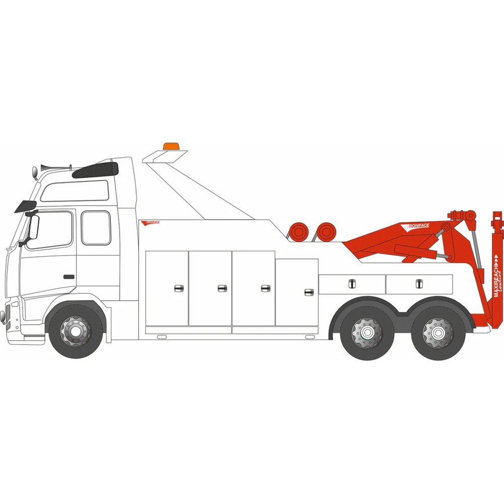 OXFORD 1/76 VOLVO BONIFACE RECOVERY - WHITE