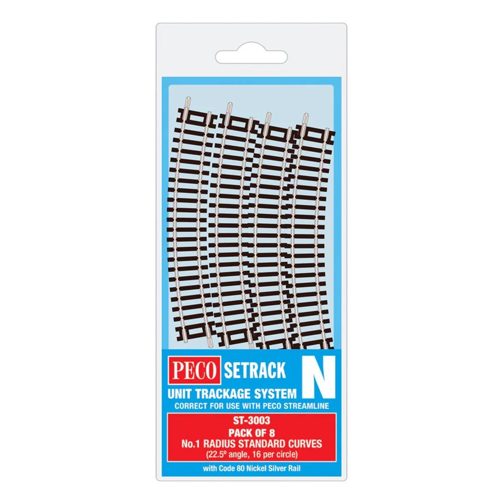 PECO NO.1 RADIUS STND CURVE 228MM RADIUS (8X ST-3)